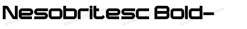 Nesobritesc Bold字体转换